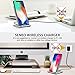 Seneo iPhone X Wireless Charger, Fast Wireless Charging Pad Stand (NO AC Adapter) for Galaxy Note 8 S8 S8 Plus S7 Edge S7 S6 Edge Plus Note 5, Standard Charge for iPhone X iPhone 8 iPhone 8 Plus