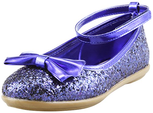 The Doll Maker Metallic Glitter Strap Flat Shoes FBA1511115C-6