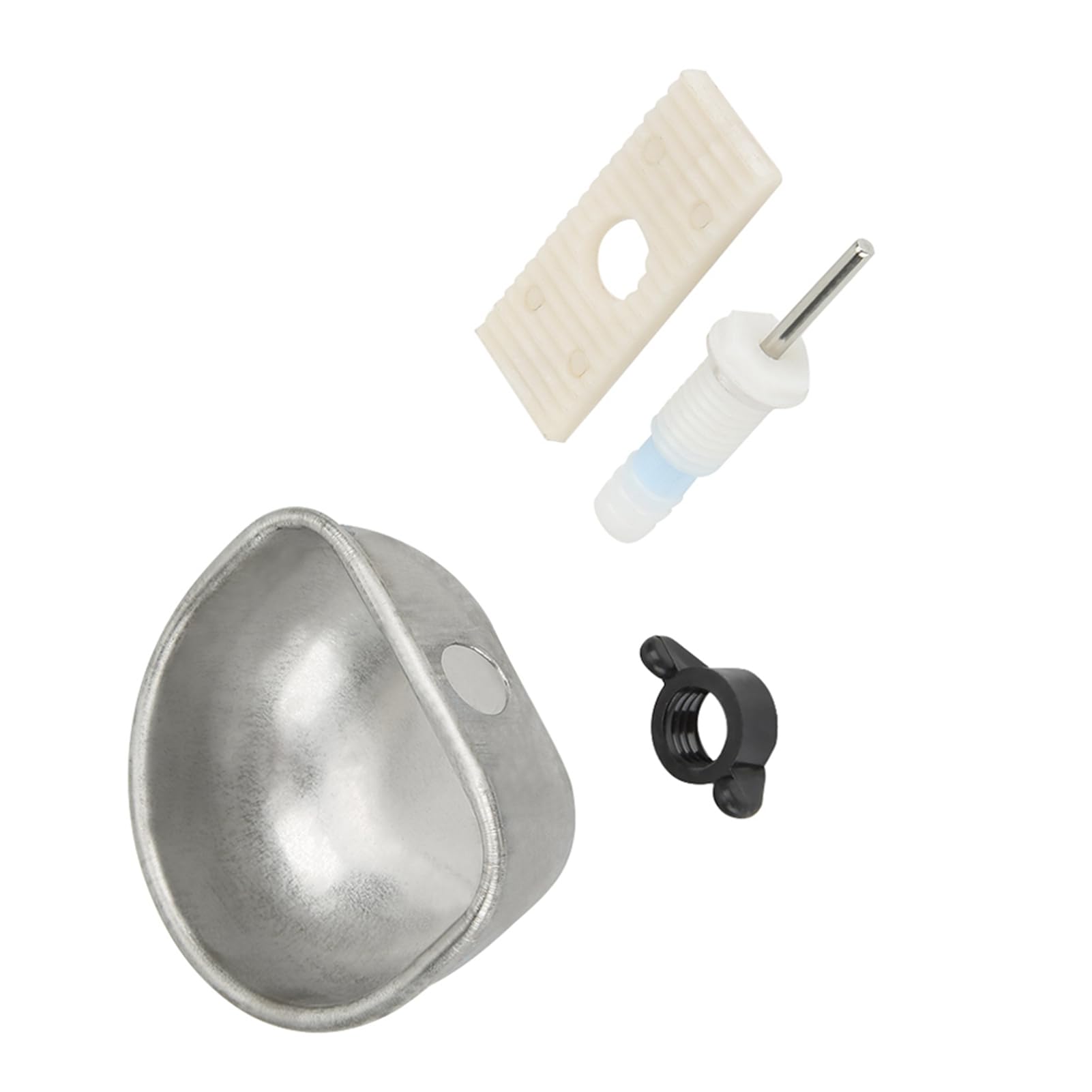 TOPINCN Rabbit Drinker, Stainless Steel 10PCS Rabbit Water Bowl for Cages for Pets