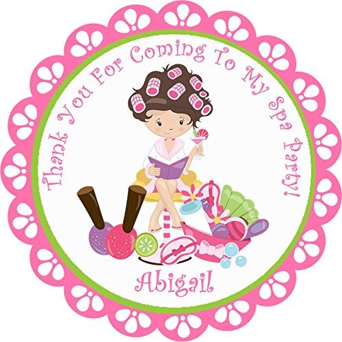 Amazon Com Spa Birthday Party Stickers Spa Birthday Party
