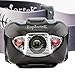Explortek LED Headlamp Flashlight with Red and White Light Plus Travel Case - Super Bright 168 Lumen Cree Headlight for Hiking Running Camping Hunting - Waterproof IPX6 - Duracell Batteries Included