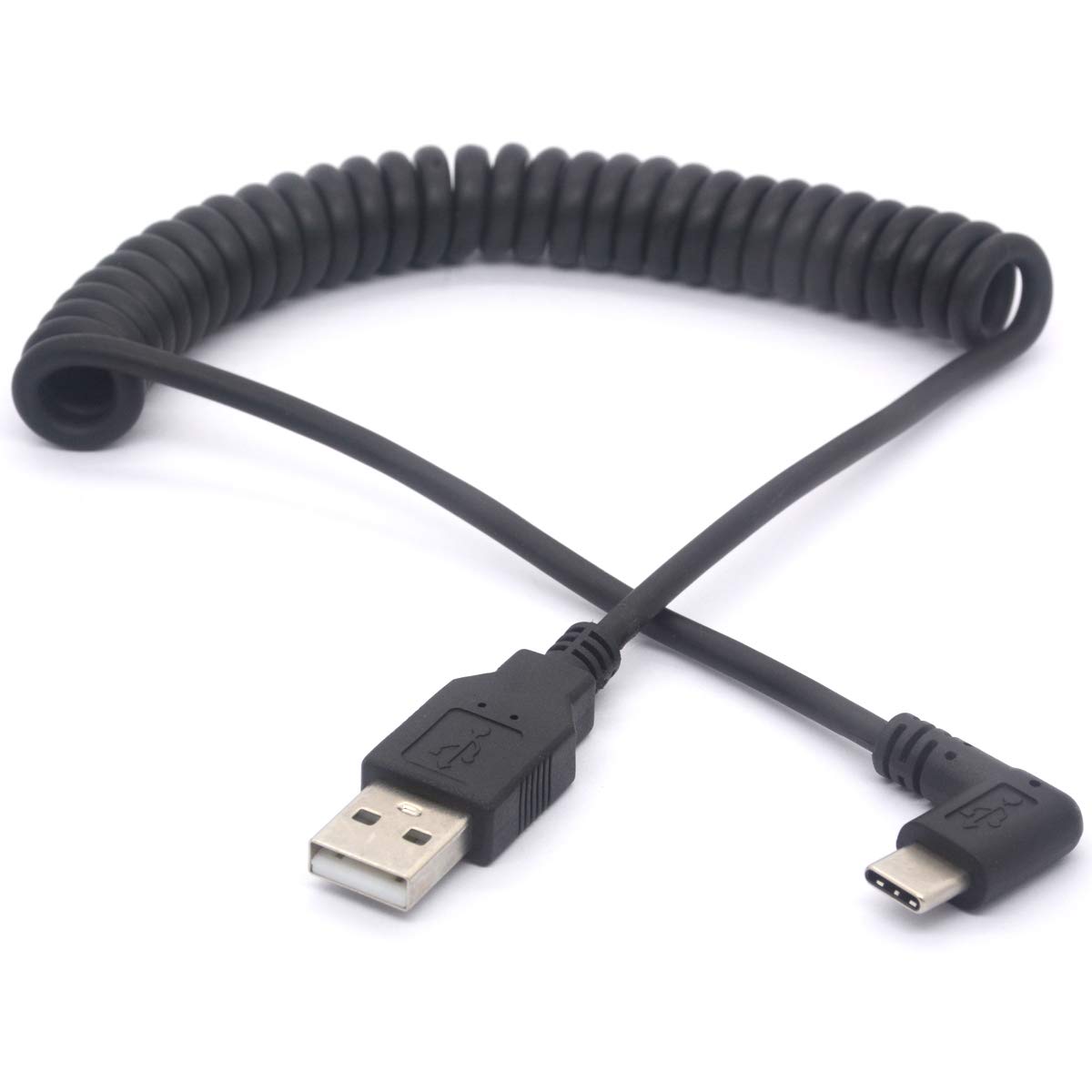 Angle Type C Cable - 90 Degree USB C Extension Cord for mobile phones, tablets, Samsung Galaxy S8, MacBook, LG V20, HTC devices with Type-C Port