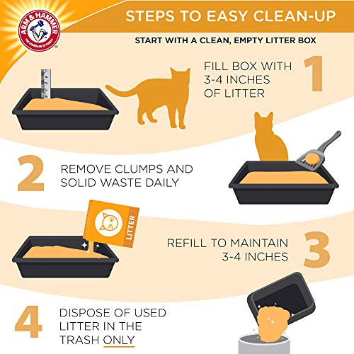 Arm and Hammer Clumping Cat Litter, MultiCat Strength, 40 Pound Box