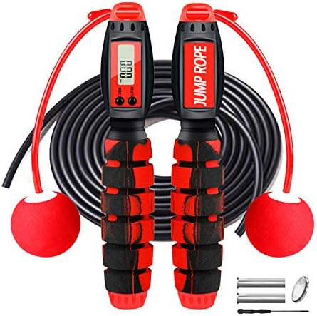 Naone なわとび 縄跳び トレーニング用 2way跳び式 大人用 子供用 ダイエット カロリー消費 筋トレ用 消費カロリー計算 回数カウント タイマー機能付き 長さ調節可 健康維持ジュニア用 スポーツ用品 室内/屋外