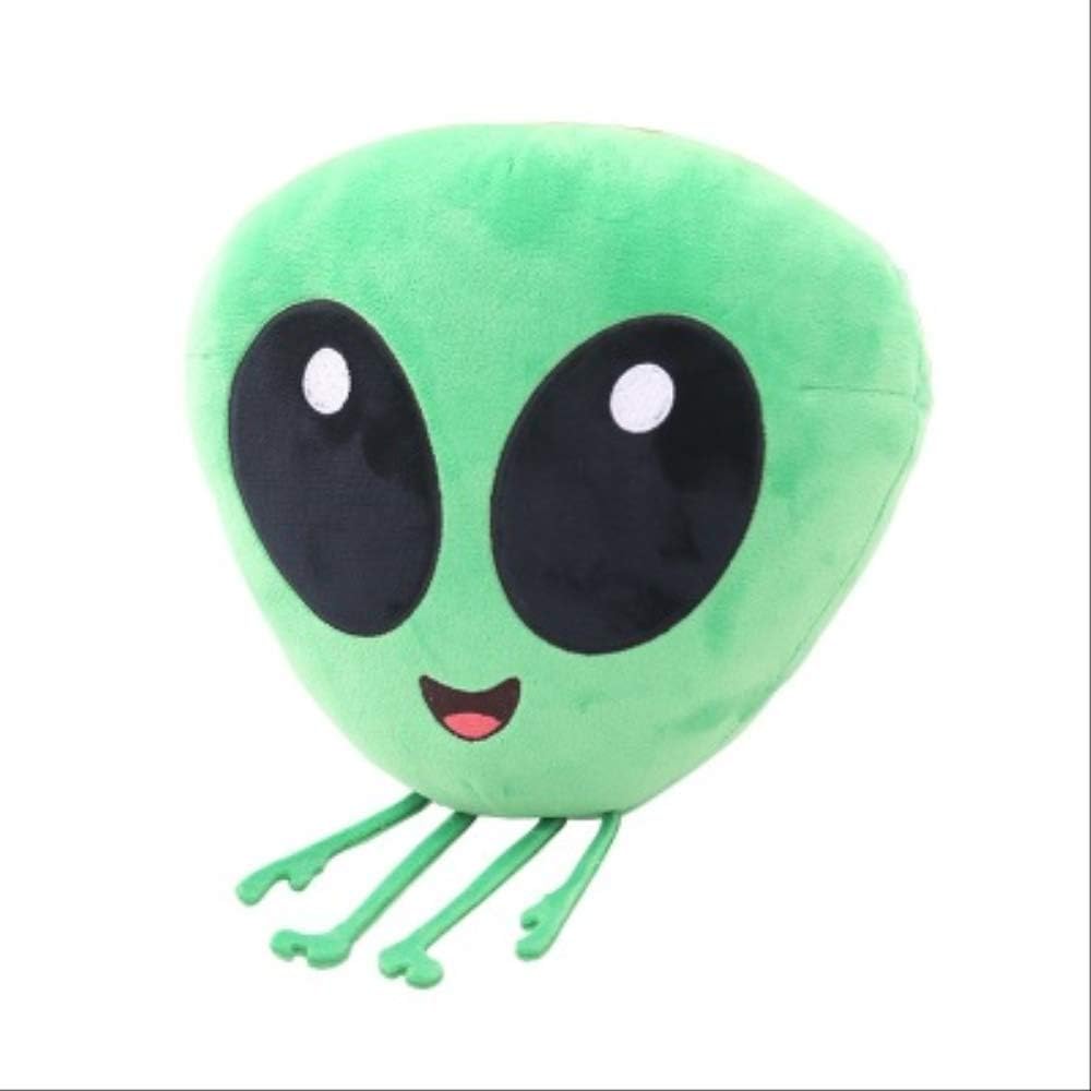 N\A 33cm Fashion Girl Funny Et Pillow Expression Adventure Green Alien