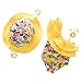 LXKIKMM Kids Girl Onepiece 2 Pieces Swimwear Swimming Bathing Swimsuit Yellow 12-18 Months