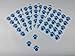 SAHM Blue Paw Print Stickers - 120 Dog Cat Animal Paws 1 inch Small for Boy Or Girl - Great for Birthday Party Favors - Clues - Scrapbook - Calendar - Teachers Reward - Labels