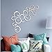 24 Shining Circles Mirror Fashion Modern Design Silver Mural Art Home Office Wall Sticker Decor