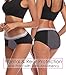 Intimate Portal Women Period Panties Underwear Leak Proof Menstrual Pants 3 Pack Black Gray Purple M