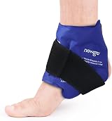 NEWGO Ankle Ice Pack Wrap for Injuries Reusable Hot Cold Therapy