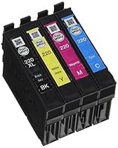 Epson T220XL-BCS Cartridge Ink, Pack of 4, (CMYK)