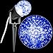 Gemmy Light Show LED Blue Projection Kaleidoscope for Outdoor Christmas Lawn Decoration