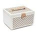 WOLF Chloé Medium Jewelry Box, 8.25x11x6.25, Cream