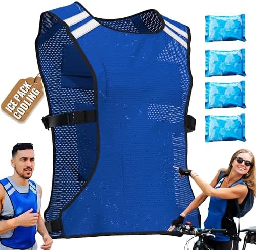 Amazon.com: PANGTIKU Cooling Vest With Reusable Gel Ice Packs for