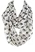Elephant Infinity Scarf, fashion scarf, multi color, summer scarf, (White)