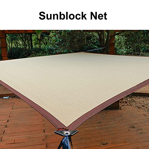 Yeanee Sonnenschutznetz Schattiernetz Beige,Sonnensegel mit 90% Schattierwirkung Sonnenschutzgewebe,für Terrasse Garten… – Bild 4