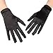 Xuhan Womens Wrist Length Elegant Opera Wedding Satin Gloves (Black)