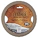 BDK Genuine Leather Steering Wheel Cover Medium 14.5
