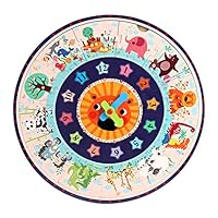 Smilvy-Developmental & Educational Toys Toddler Clock Toy Teaching Time Number Blocks Time Teaching Clock How to Tell Time Teaching Clock Teaching Clock Learning Time Wooden Time Learning Puzzle