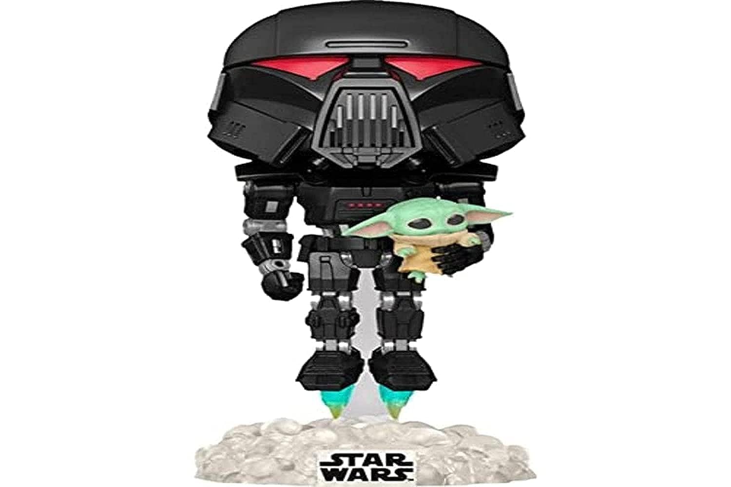 Funko Pop! Star Wars: Mandalorian - Dark Trooper With Child - Glow In the Dark - Star Wars: the Mandalorian - Collectable Vinyl Figure - Gift Idea - Official Merchandise - Toys for Kids & Adults