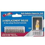 Low Voltage Replacement Bulbs for Low Voltage Hanukah Menorah
