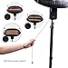 sundate Electric Patio Heater, Indoor/Outdoor Halogen Infrared Space Heater with 3 Power Levels, PHP-1500DI