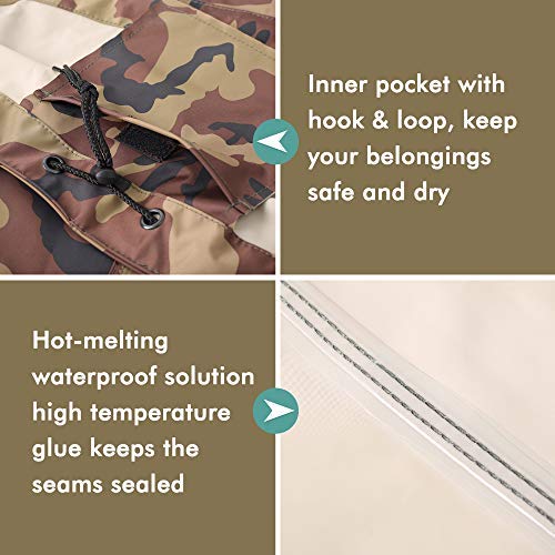 OXYVAN Fishing Waders for Women Men Hunting Waders for Men Women Waterproof Lightweight Chest Waders with Boots(M13, Camouflage) - Thumbnail 4