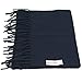 Alpine Swiss Mens Plaid Scarf Soft Winter Scarves Unisex,Solid Navy,One Size