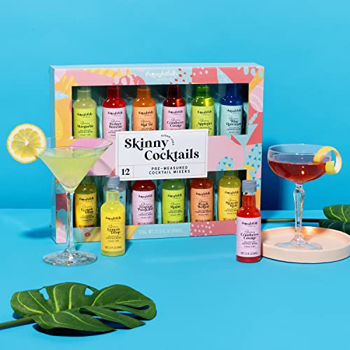 Thoughtfully Cocktails, Skinny Cocktail Mixer Set, Vegan and Vegetarian, Flavors Include