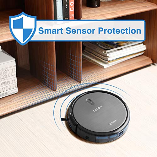 ECOVACS DEEBOT N79 Robotic Vacuum Cleaner with Strong Suction, for Low-pile Carpet, Hard floor, Wi-Fi Connected (Renewed) ...