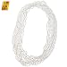 Skeleteen Faux White Pearl Necklaces - Pearl Beaded Necklace Party Favors - 12Pk primary