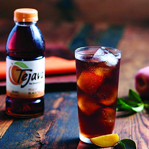 Tejava Variety 12 Pack Iced Tea, Black Tea, Peach, Raspberry, Mint, 16