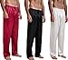 Lonxu Mens Satin Pyjamas Pants Sleep Bottoms Lounge Pants S~4XL