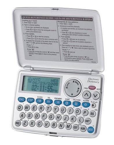 Sharp PW-E150 Pocket Oxford Spanish English Dictionary Calculator