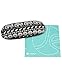 JAVOedge Black Elephant Fabric Print Eyeglass Case