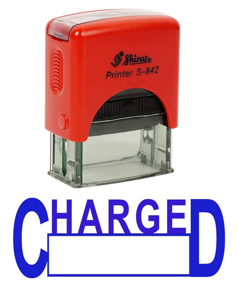 Printtoo Charged Self Inking Rubber Stamp Office Stationary Custom Shiny Stamp