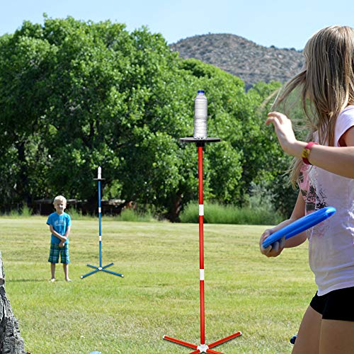 Juegoal Outdoor Game Set, Yard Games Flying Disc Frisbee Set, Catch the Bottle Sports Gifts for Family Adults and Kids… - Image 2
