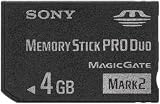 Sony 4GB Memory Stick PRO Duo Mark 2 Flash Memory Card Adapter Included view 2