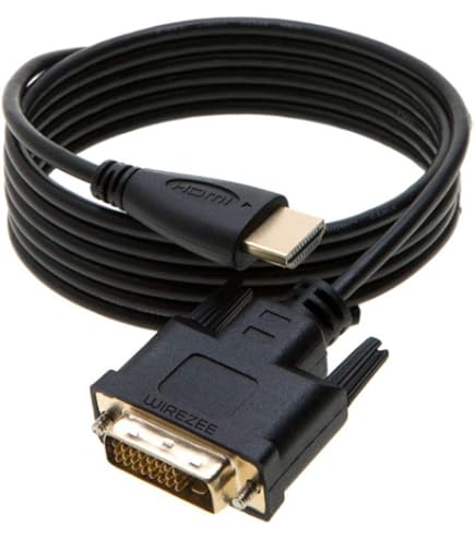 SHULIANCABLE HDMI To DVI Cable, Bidirectional DVI-D 24 1 Male To HDMI Male High Speed 1080P Compatible With Projector, Laptop, TV, PC, DVD Player (1M