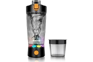 PROCHAIN Electric Protein Shaker Bottle, USB Rechargeable Mixing Cup, Water Drink Mixer Portable Bottles for Gym Sport, BPA-Free Tritan, 22oz