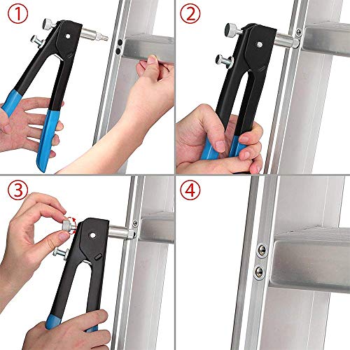 image for LETBUY-Tech LETB 156 pcs Rivet Nut Tool Kit Set Riveting Nuts, Heavy D