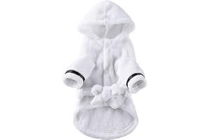 Luxury Soft Flannel Pajamas Puppy Quick Drying Bath Robe Super Absorbent Towel for Small Dogs & Cats