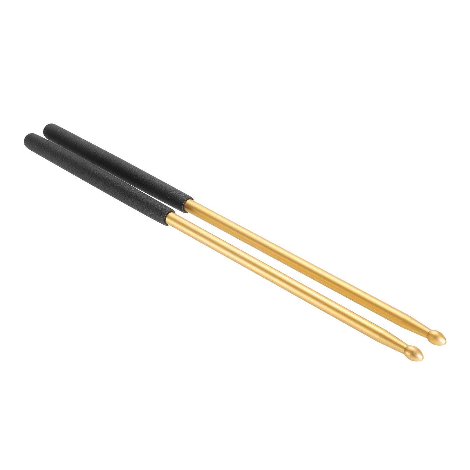 PATIKIL Metal Drumstick 5A Aluminium Alloy Drum Stick Anti Slip for Jazz Drum Electronic Drums Musical Instrument Percussion Gold 1 Pair