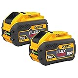 DEWALT DCB609-2 DCB609 20V/60V Max Flexvolt 9Ah Battery, 2Pack (Tools & Home Improvement)