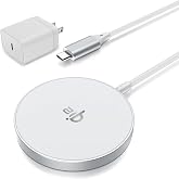 Wireless Charger -Magnetic Wireless Fast Charging Pad for iPhone 12-17 | Qi 2 Mag Safe Charger Pad &amp; USB-C Fast Charging