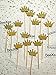 DOOXOO Gold Glitter Crown Cupcake Toppers Set 36 Princess Birthday, First Birthday, Baby Shower, Party Decor, Gold Glitter Crowns, Dessert Table