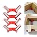 Plum Garden 90 Degrees Right Angle Clamp 100mm Aluminium alloy Corner Clamp Picture Holder Woodworking Holder (4Pcs)