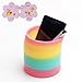 POPLAY Beautiful Rainbow Magic Spring Slinky Assorted Spring Slinky Toy