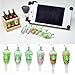 SODIAL(R) 6 pcs (whole set) StarBucks Frappuccino, Milk Cell Phone Charm 3.5mm Anti Dust Earphone Jack Plug For iphone 4 4S