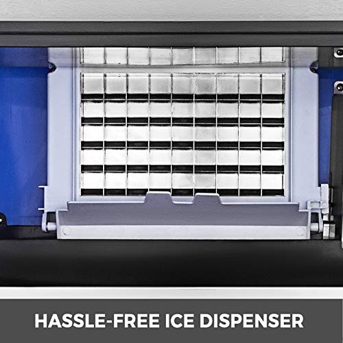 VEVOR 70kg Kommerzielle Eismaschine 220V Eiswürfelbereiter Kommerzielle Eiswürfelbereiter Edelstahl mit Ablaufpumpe und… – Bild 4